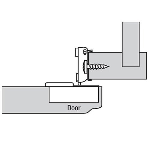 Blum Compact Face Frame Hinge with Blumotion 3/4" Overlay Pair