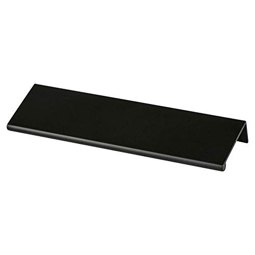 Berenson 1064-4055-P Bravo Inch Edge Pull from the Uptown Appeal Collection, Satin Black Finish