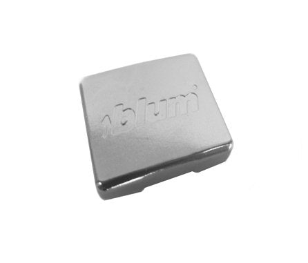 Pro Pack of 50Pcs, Compact Blumotion 38N Hinge Logo Cover Cap, Steel, (Embossed), "Blum"