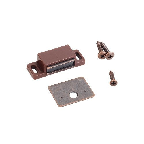 Box of 10- 15lb Single Magnetic Catches Brown/bronze Retail Pack. Shutter Hardware10