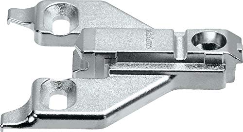 Blum 175L6630.22 3mm Face Frame Adapter Plate, Adj Height, Off Center Mount, Screw-on