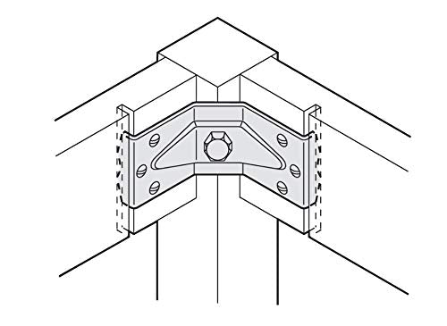 Corner Brace Table Leg Steel Galvanized 40mm