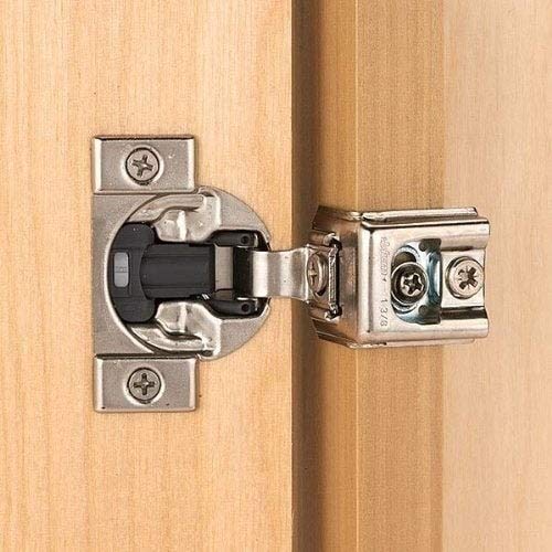 Blum Rok Hardware (Pack of 10) 110 Degree Compact 39C Series otion 1.5 inch Overlay Screw-On Self-Closing Cabinet Hinge